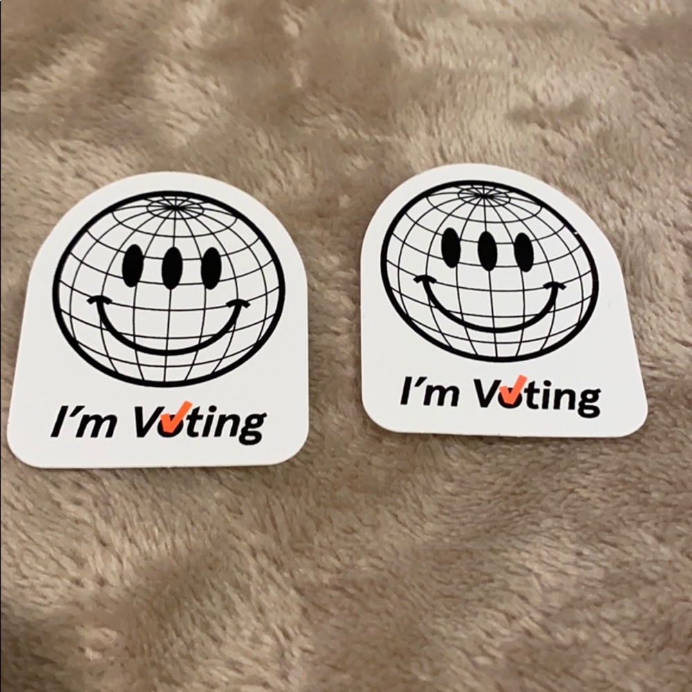 Glossier Voting Stickers
